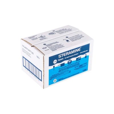 Edwards-Councilor S150E48 Steramine Sanitizer Tablets (Sanitabs) 150 Count Bottle - Pack of 6