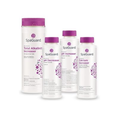 SpaGuard Balancer Bundle (pH Decreaser, pH Increaser, Alkalinity Increaser, Calcium Increaser) (1)