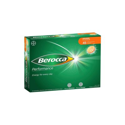 Berocca Orange Effervescent Tablets 45-Count