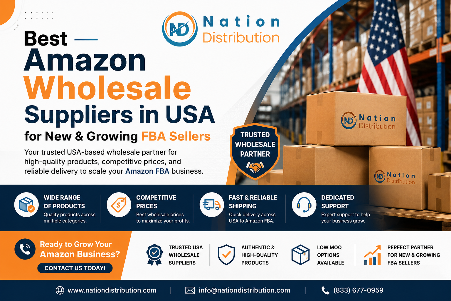 Amazon wholesale suppliers USA for FBA sellers